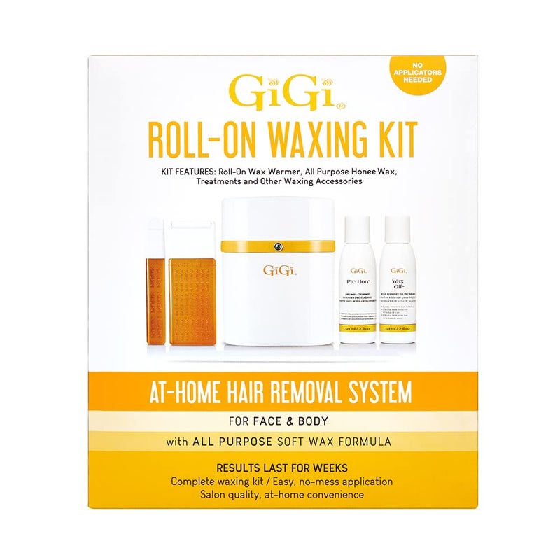 Gigi Roll on Waxing Kit â€“ At-Home Hair Removal for Face & Body with All-Purpose Soft Wax Roller for Smooth Skin - Image 1
