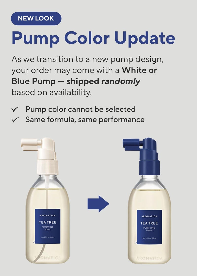 AROMATICA Tea Tree Purifying Tonic, Paraben, Silicone, Sulfate-free | Vegan | Soothing & Cooling Tonic for Your Scalp | Helps Hair Look Healthier and Nourished | Natural Ingredients Only (3.38oz) - Image 4