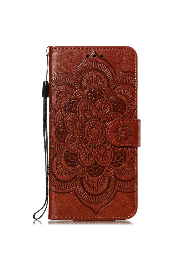 S-TOP Case For iPhone 15 Pro Mandala Embossing Pattern Horizontal Flip Leather Phone Case - Image 2