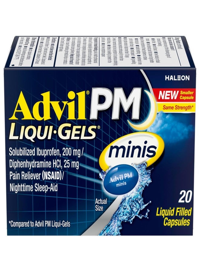 Advil PM Liqui-Gels Minis, 20 Liquid Filled Capsules - Image 1