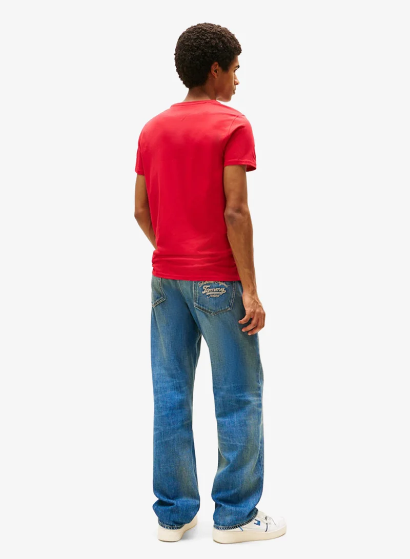 TOMMY JEANS Tipped Slip Fit Crew Neck T-Shirt