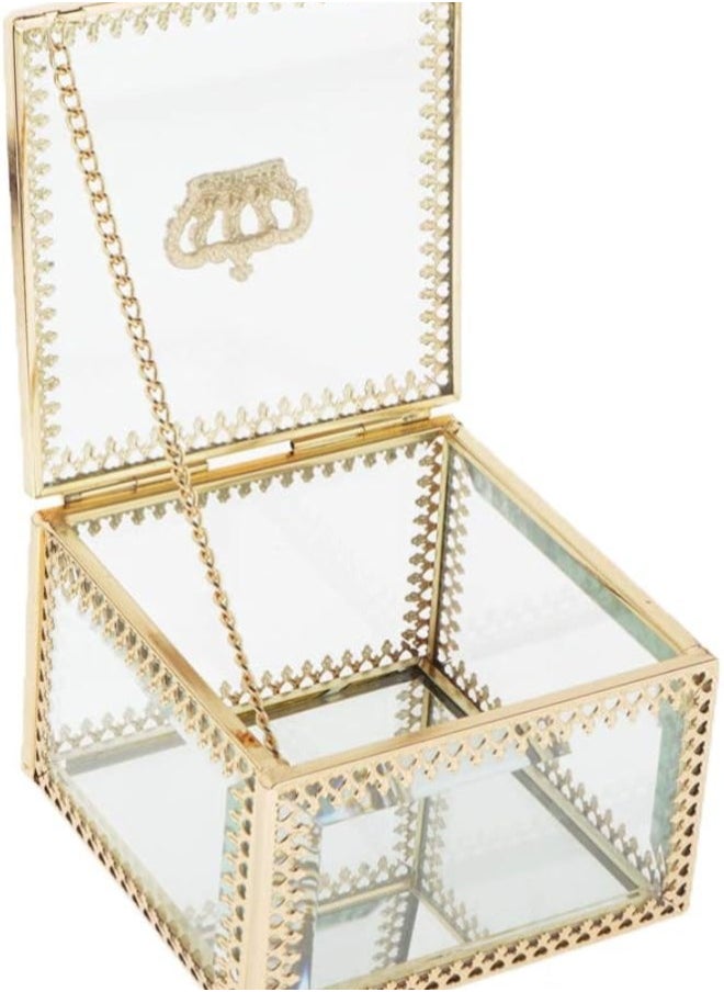 silvercnc Clear Cosmetics Jewelry Organizer Box Holder for Earring  - Image 1