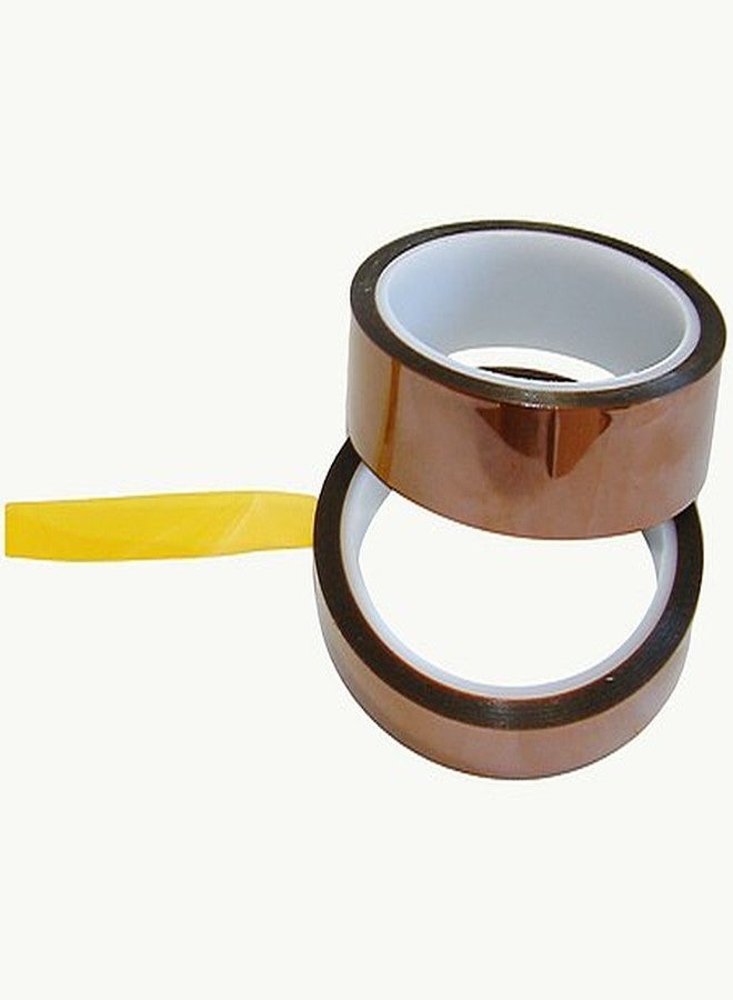 J.V. Converting JVCC Kapton Polyimide Film Tape [1 mil] (EGPF-01): 3/4 in. x 36 yds. (Amber/Transparent)