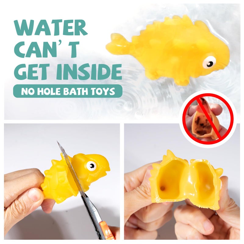 Hely Cancy Infant Bath Toys for 18 Months - No Hole Animal Bathtub Toys, Baby Bath Tub Toys - Image 2