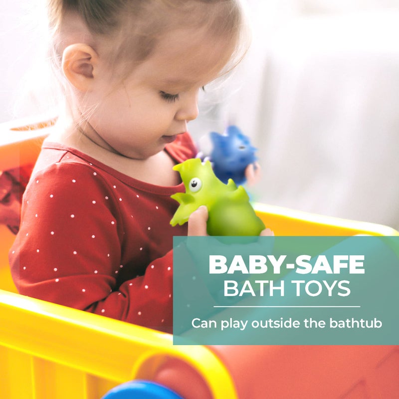 Hely Cancy Infant Bath Toys for 18 Months - No Hole Animal Bathtub Toys, Baby Bath Tub Toys - Image 5