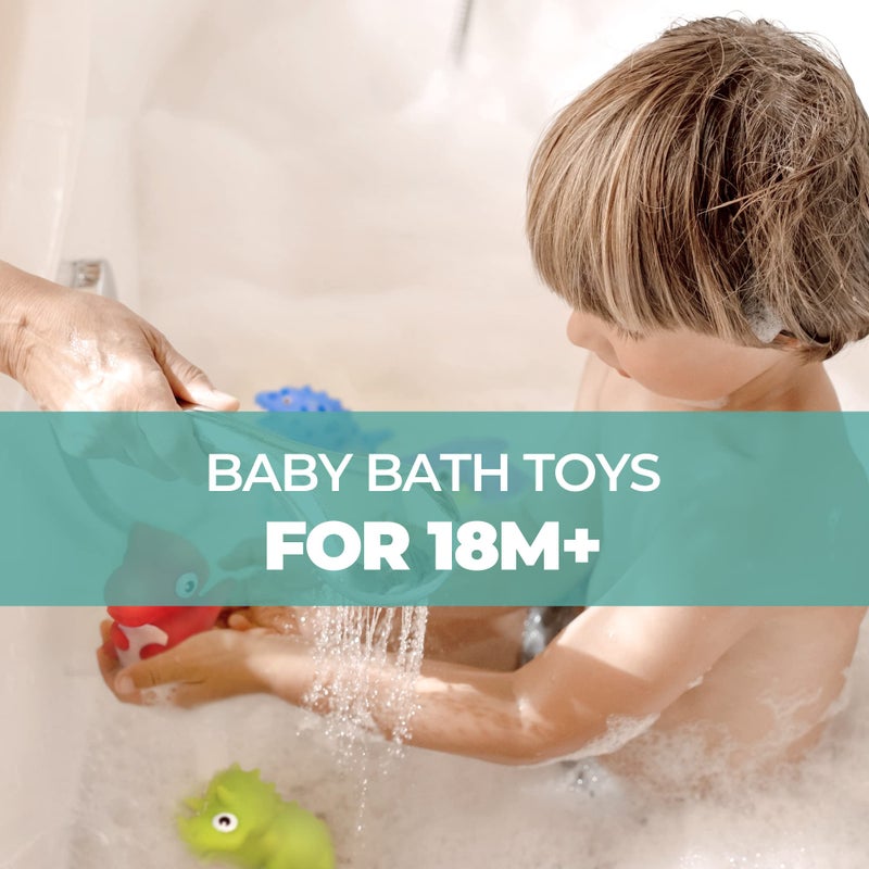 Hely Cancy Infant Bath Toys for 18 Months - No Hole Animal Bathtub Toys, Baby Bath Tub Toys - Image 3
