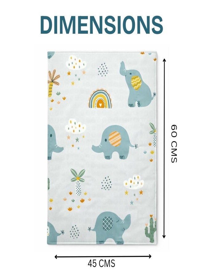 Zikku Diaper Changing Mat/Sleeping Mat/Waterproof Bed Protector with Foam for Newborn Baby – Pack of 3 (Animal Print, 45 cms x 60 cms) - Image 2