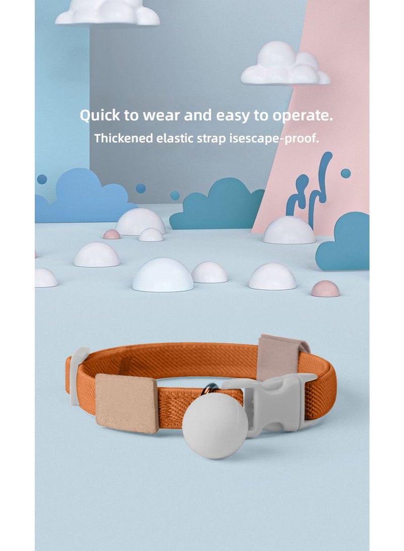 🤎 Brown Adjustable Cat Collar | Breakaway Safety Buckle & Detachable Bell | Macaron Ball Ornament | Male & Female Cats - Image 5