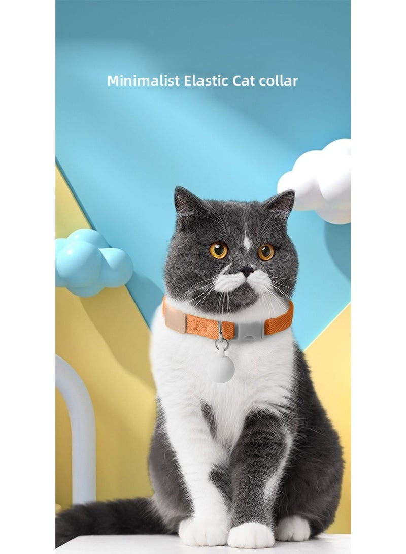 🤎 Brown Adjustable Cat Collar | Breakaway Safety Buckle & Detachable Bell | Macaron Ball Ornament | Male & Female Cats - Image 4