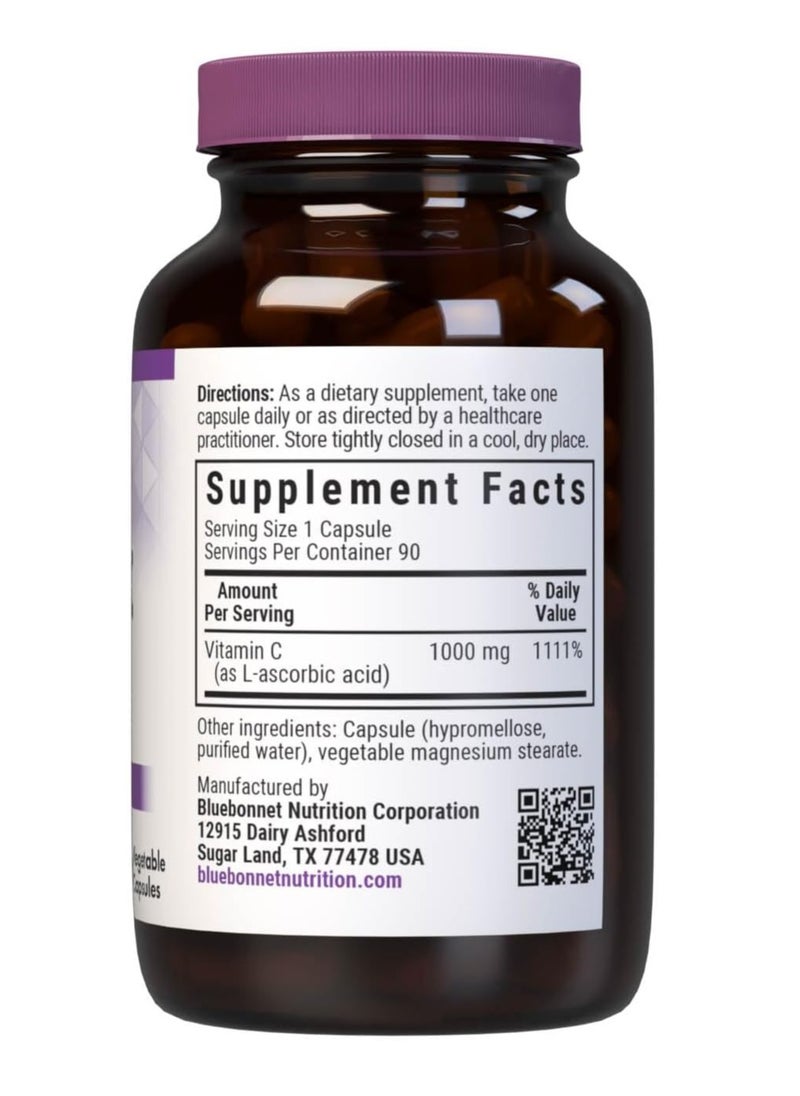 Bluebonnet Nutrition - Blue Bonnet Vitamin C 1000 Mg - 90 Capsules - Image 1
