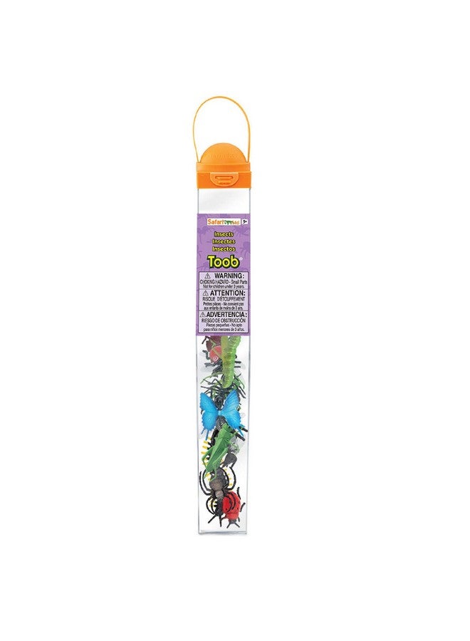 Safari Ltd. Safari Ltd. Insects TOOB - 14 Mini Figurines: Caterpillar, Dragonfly, Centipede, Grasshopper, Ladybug, Spider, Bee, Scorpion, Mantis, & More - Educational Toy Figures for Boys, Girls & Kids Ages 3+ - Image 1