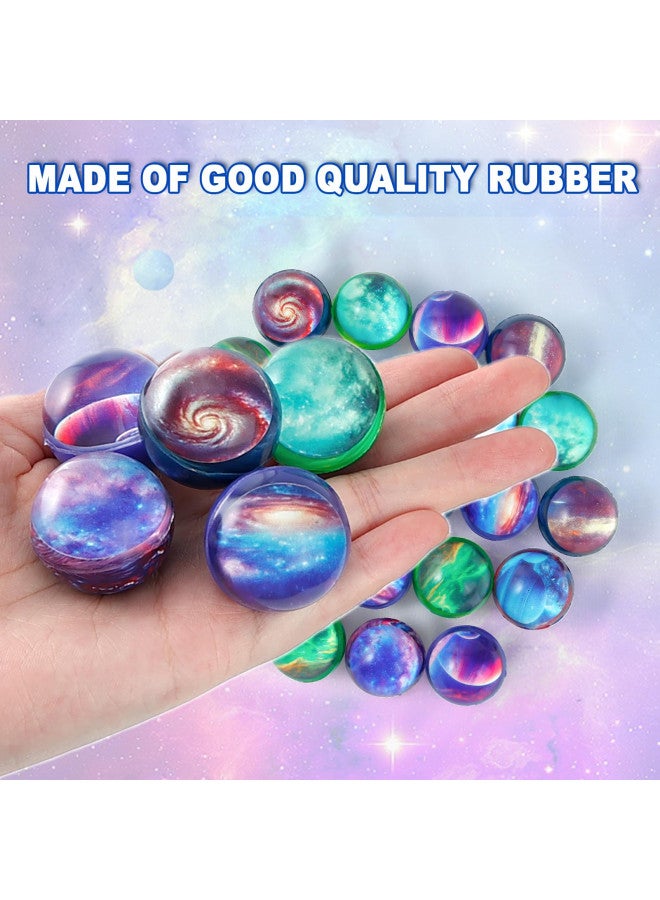 Pllieay 24PCS Galaxy Bouncy Balls, Space Bouncy Balls Bulk 32mm Space Theme Bouncy Balls for Kids Party Favors, Christmas Gift Bag Filling - Image 4