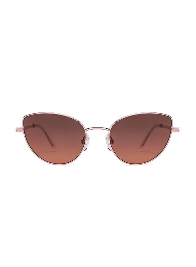 John Jacobs Women John Jacobs | Rose Gold - Pink | Full Rim Cat Eye Stylish & Premium UV Protected Sunglasses | JJ Tints | Polarized and 100% UV Protected | Women | Large | JJ S17340 - Image 2