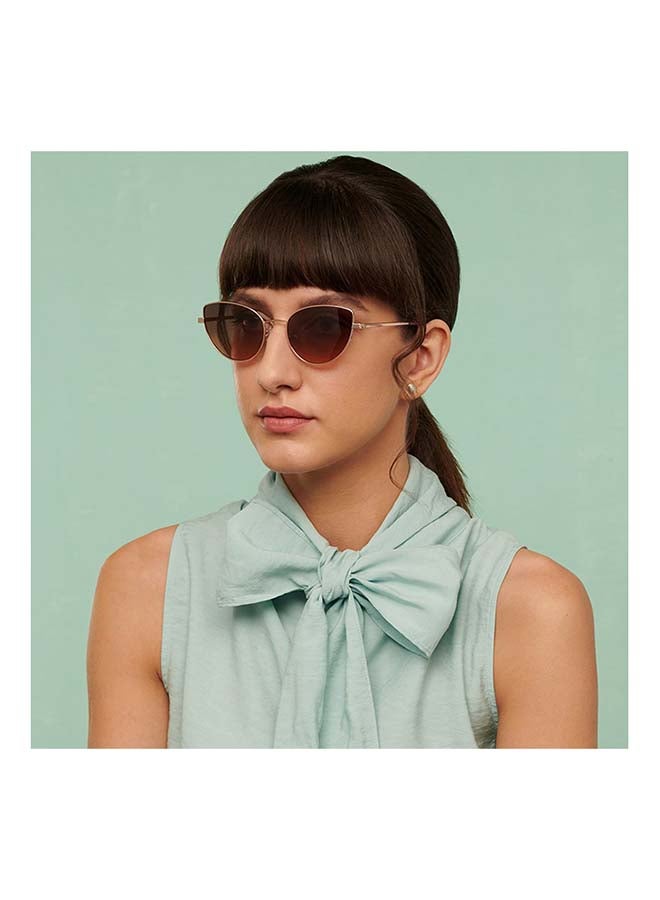 John Jacobs Women John Jacobs | Rose Gold - Pink | Full Rim Cat Eye Stylish & Premium UV Protected Sunglasses | JJ Tints | Polarized and 100% UV Protected | Women | Large | JJ S17340 - Image 4