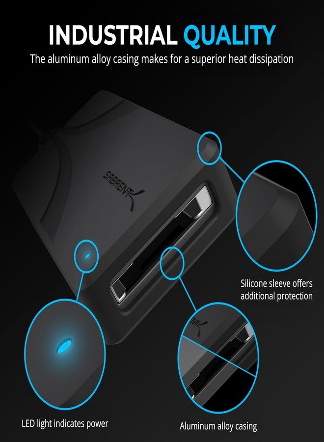 SABRENT USB4 CFexpress Type B Card Reader - 40Gbps Transfer Speed, Aluminum Alloy Body, Detachable USB-C Cable, Silicone Sleeve, OTG Support - Compatible with Cameras, Laptops, and Cages (CR-U4XB) - Image 4