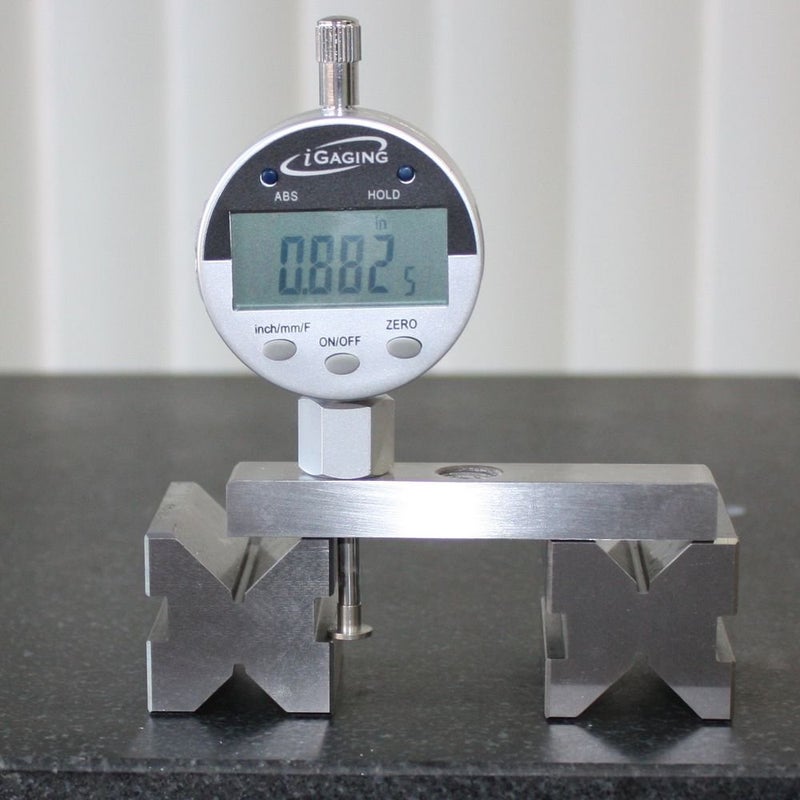 iGaging Depth Gauge Digital Electronic Indicator 0-22" Measuring Range, 0.0005" Resolution, 2-Position Base (Inch/MM/Fractions) - Image 2