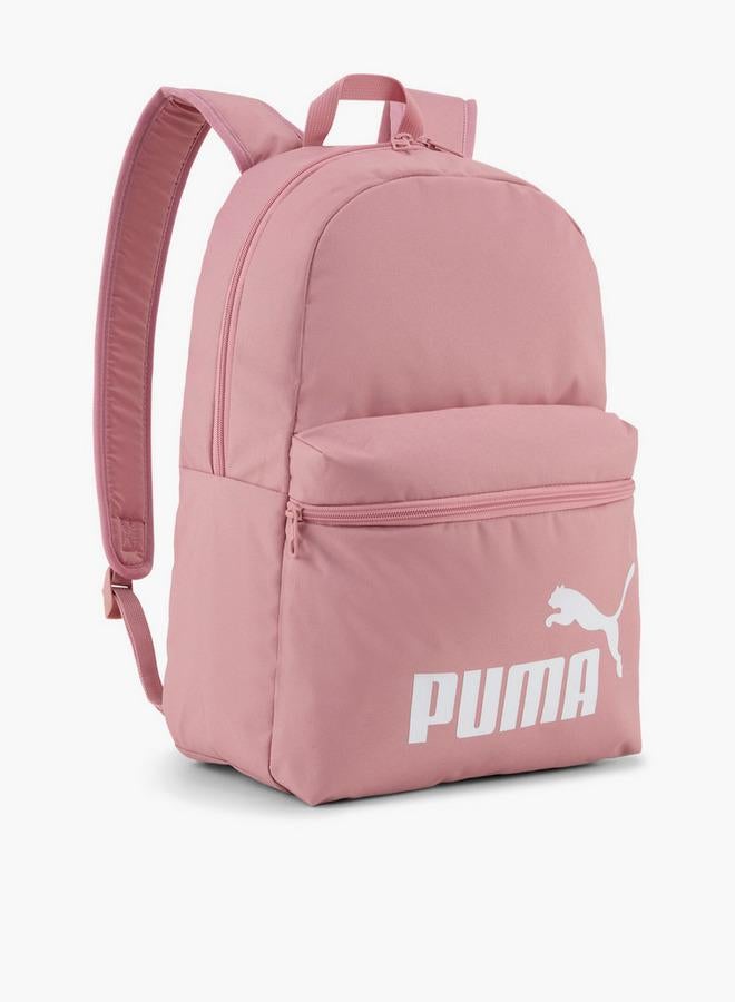PUMA Logo Print Backpack For Girls 5-13 Years With Padded Straps - Image 1