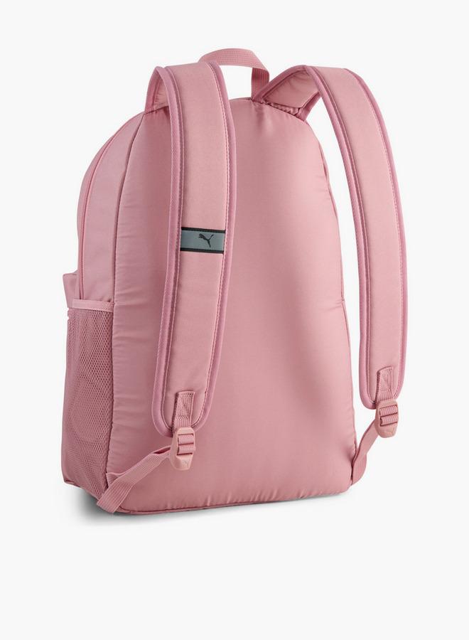 PUMA Logo Print Backpack For Girls 5-13 Years With Padded Straps - Image 3