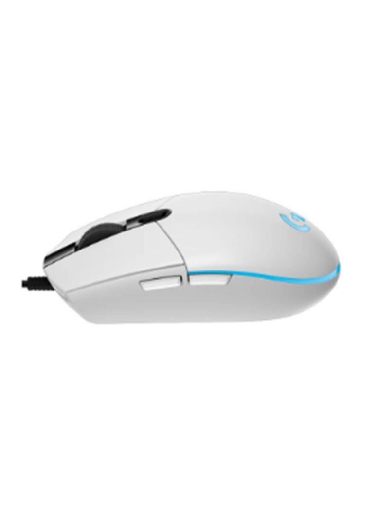 Logitech - G102 Light Sync Gaming Mouse with Customizable RGB Lighting, 6 Programmable ons, Gaming Grade Sensor, 8 k dpi Tracking,16.8mn Color, Light Weight (White) - Image 1