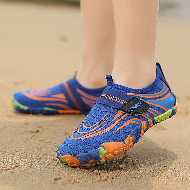 2024 Five-Finger Tracing Shoes Boys Wading Shoes Children Outdoor Diving Beach Shoes Girls' Fitness Shoes - Image 4