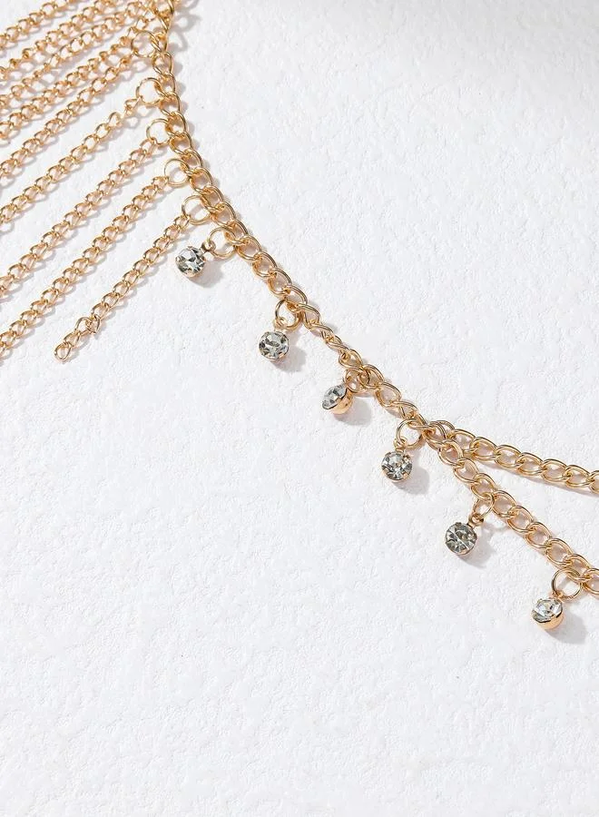 تايك تو Layered Tassel Head Chain