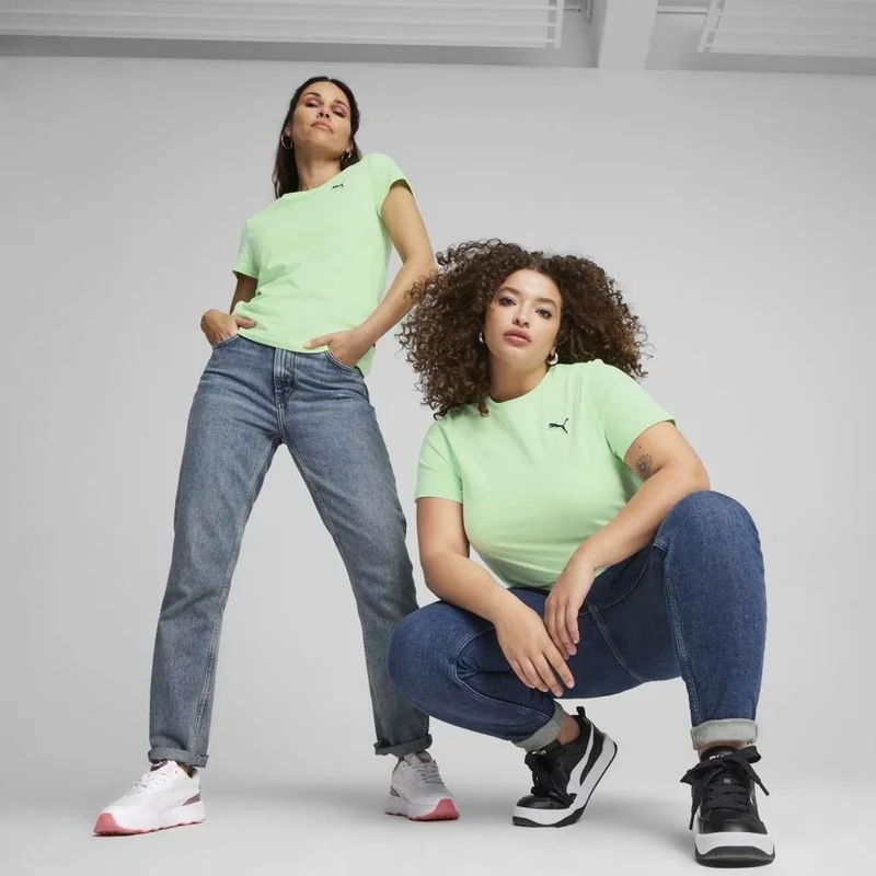 بوما Better Essentials Women's Green Round Neck T-Shirt