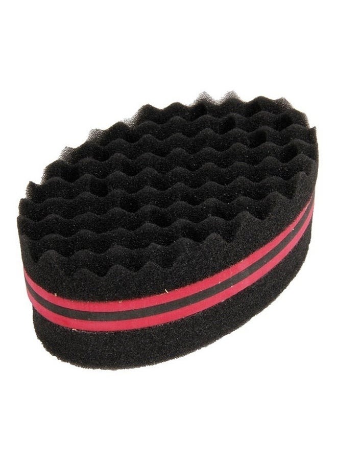 NIKITA.VIVI Magic Barber Dual Side Hair Brush Sponge Red 20cm Sponge Brush Set Twist Hair for Wave Dreadlock Coils Afro Curl Hair Care Tool Barber Hair Brush Sponge Dreads Locking Twists Coil Afro Curl Wave  - Image 3