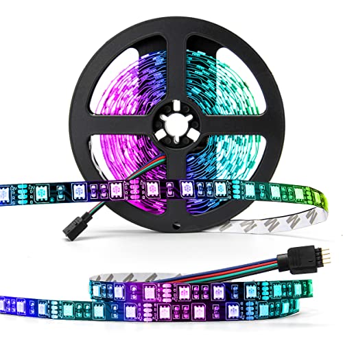 SUPERNIGHT 5050 RGB LED Strip Lights-16.4ft 300 LEDs, Color Changing LED Lights for Valentine, Wedding Sparklers, Christmas Lights, Indoor Decoration - Image 1