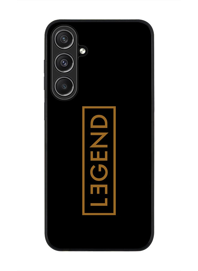 Stylizedd Rugged Black Edge case for Samsung Galaxy S23 FE, Custom Slim fit Flexible Anti Drop Thin Phone Case Cover - Legend - Image 1