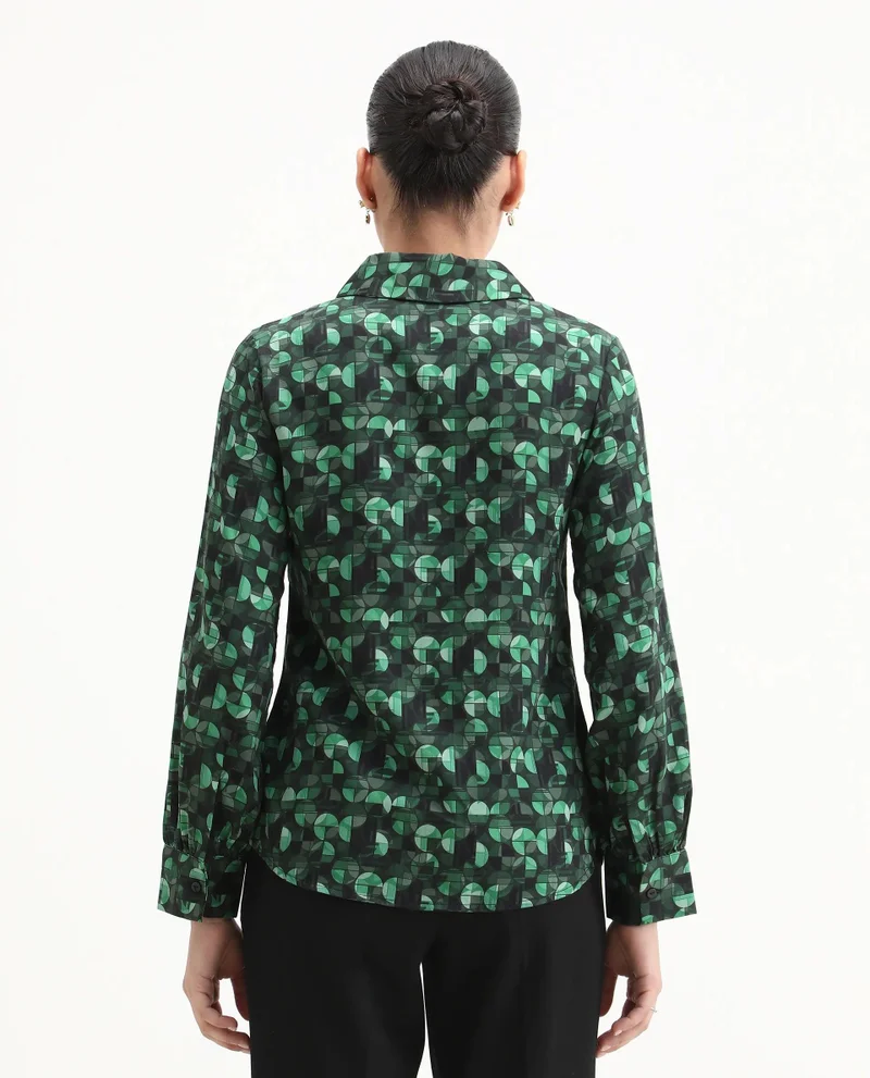 Rareism Women's Geometry Desk To Dinner Shirt