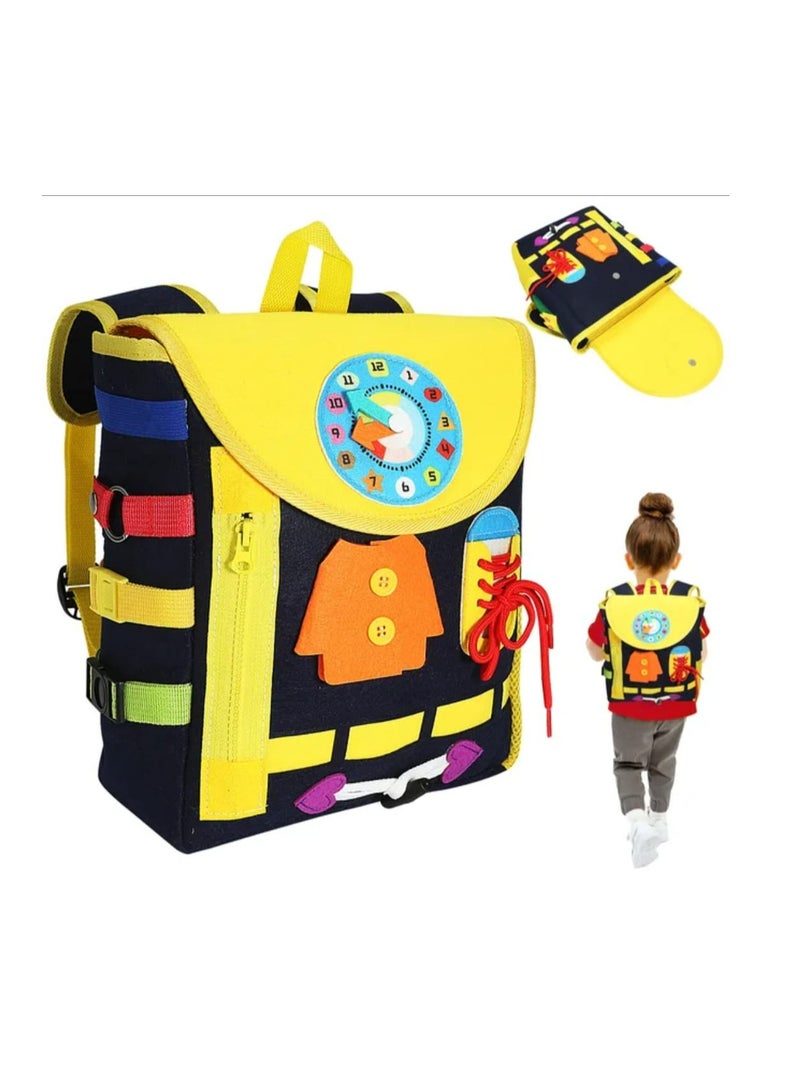Educational Toys and Games, Jigsaw Puzzles, Kids Learning Backpack, Develop Essential Life Skills with Fun Activities for Children 1 2 3 4 5 , Special Need Toys and Games  - Image 1