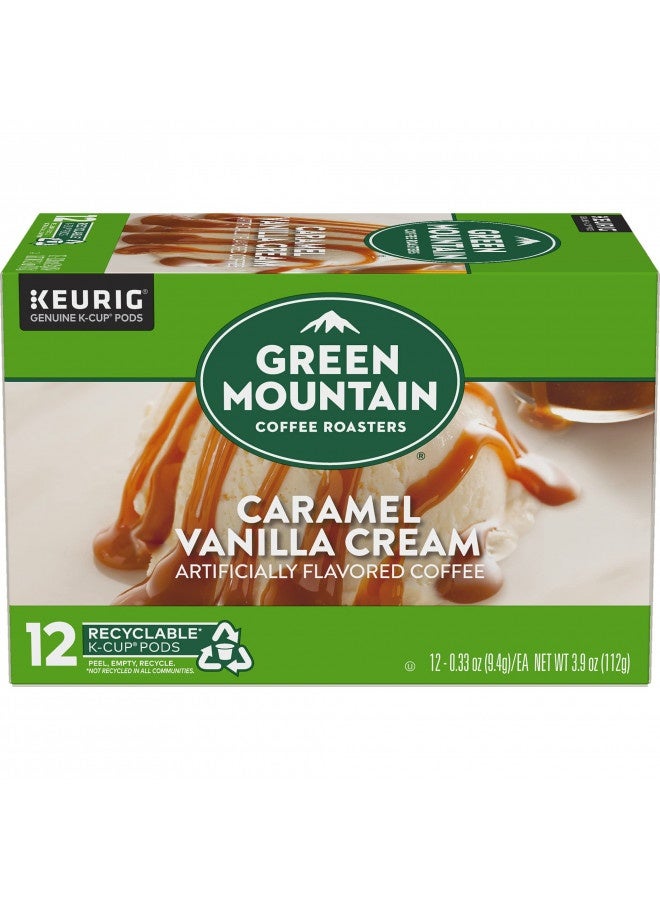 Green Mountain Coffee Roasters Caramel Vanilla Cream Keurig Single-Serve K-Cup Pods, Light Roast Coffee, 12 Count  - Image 3