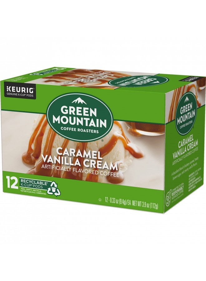 Green Mountain Coffee Roasters Caramel Vanilla Cream Keurig Single-Serve K-Cup Pods, Light Roast Coffee, 12 Count  - Image 2