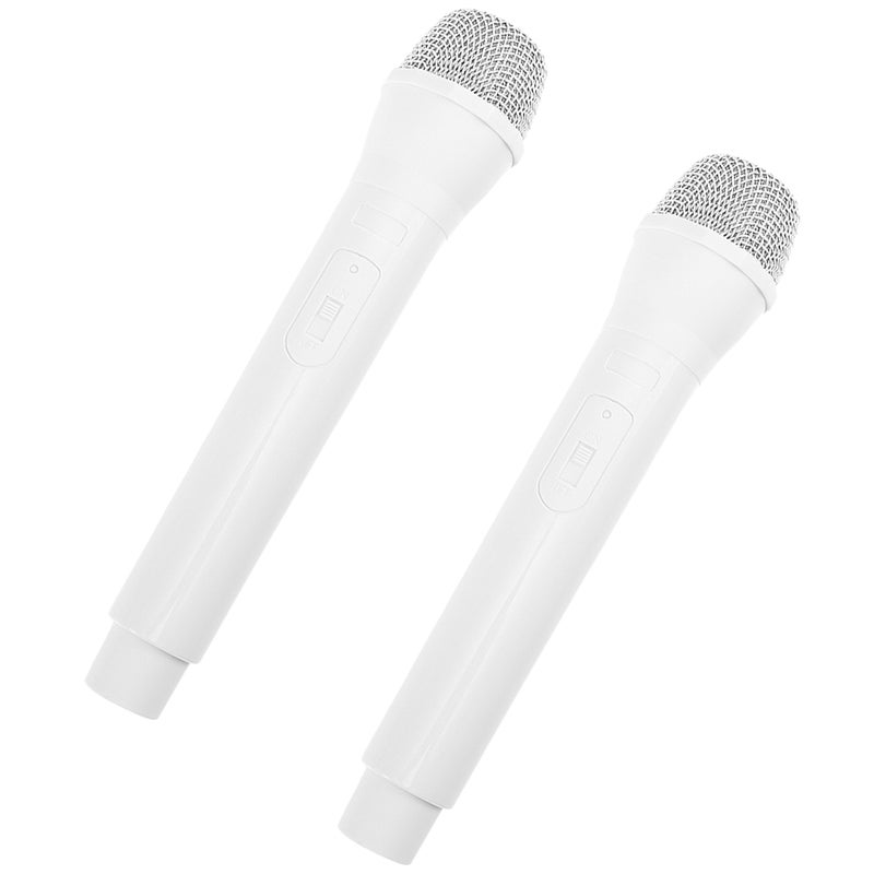 2pcs Microphone Prop Simulated Microphone Pretend Model Microphone Model for Prop - Image 2