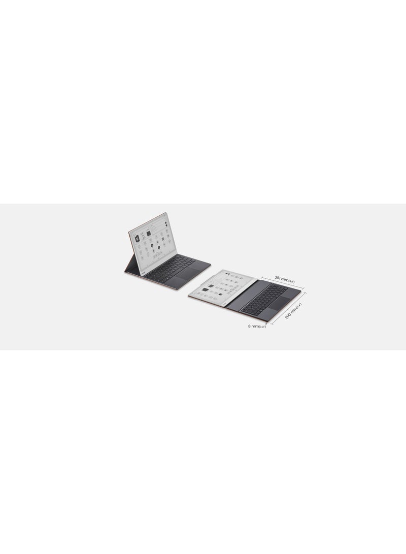 BOOX Magnetic Keyboard Cover for Note Max / Tab X C with Built-in Trackpad, Keyboard Cover for 13.3" E-Ink Tablet, Digital Notebook & ePaper Device – Full Protection & PC-Like Typing Experience - Image 5