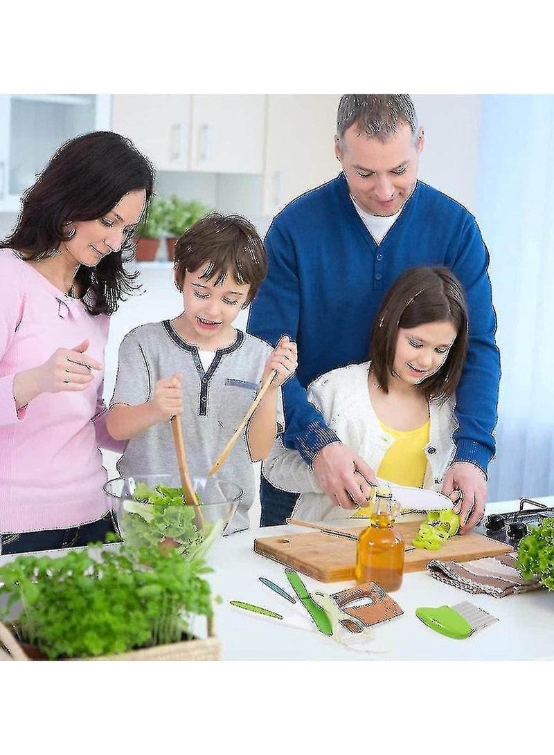 17 Pieces Wooden Kids Knife For Cooking, Kid Safe Knives Cutting Veggies Fruits ZD - Image 3