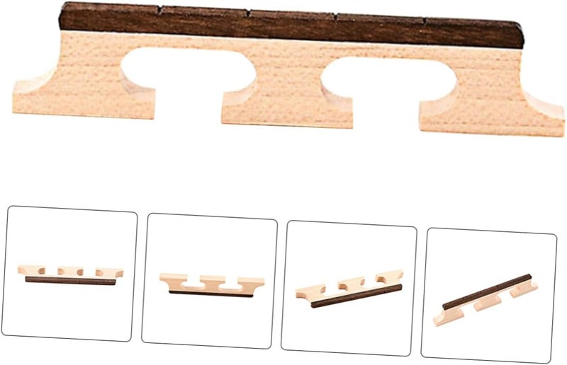 TOYANDONA Banjo Bridge Replacement Part for String Instruments Sound Easy to Install Maple Accessory for Banjo Players - Image 5