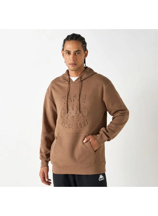 Kappa Kappa Embossed Sweatshirt with Long Sleeves and Pocket