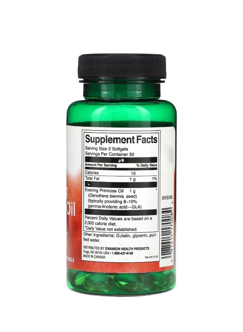 سوانسون زيت زهرة الربيع المسائية 500 مجم 100 كبسولة هلامية - Image 2