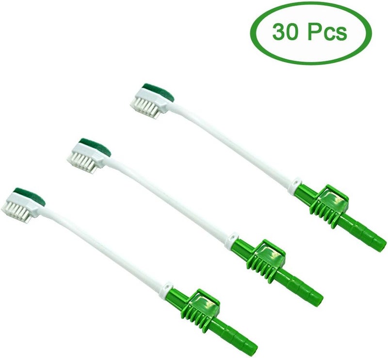 MUNKCARE Elderly Oral Cleaning Disposable Suction Swab Toothbrush Head of Green (BOX of 30pcs) - Image 2