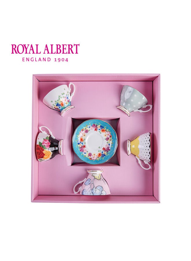 ROYAL ALBERT مجموعة هدايا فنجان وسحاقية قهوة من سلسلة رويال ألبرت سينتينيال، مجموعة شاي إنجليزية - Image 3