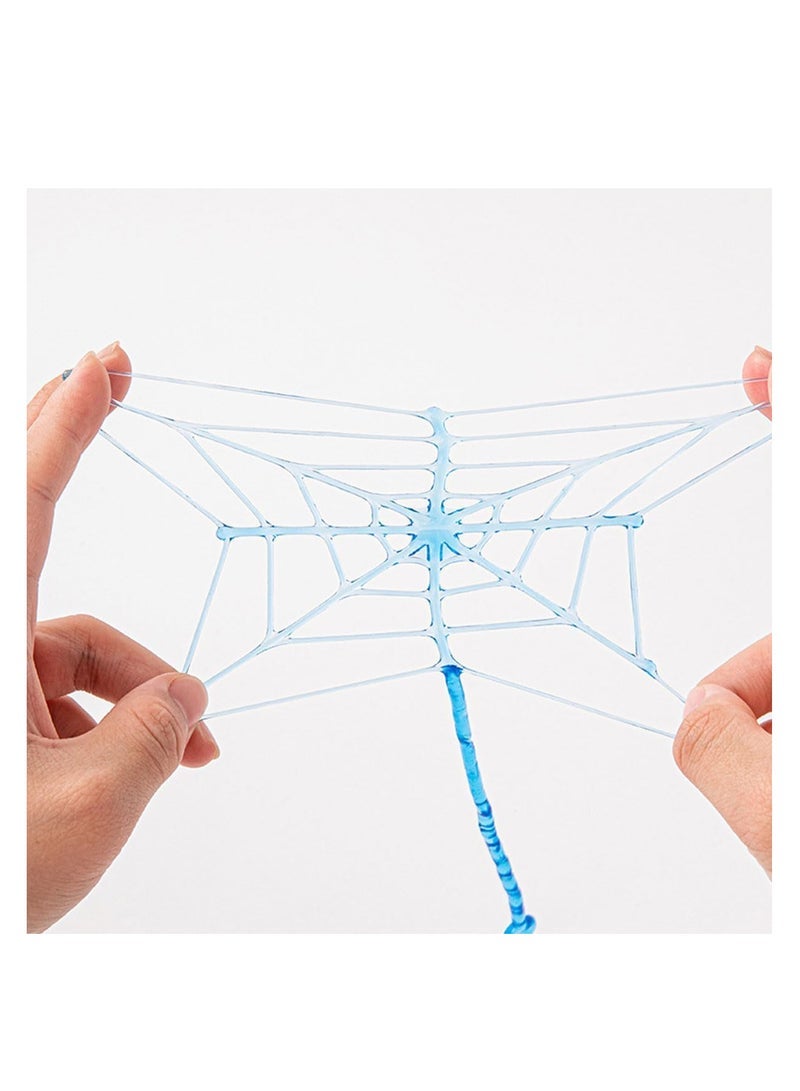 ECVV ECVV 20 Pcs Sticky Spider Web Toys Assorted Colors Kids' Party Favor Sets Fun Toys Stretchy Sticky Spider Web Toy Treasure Box for Classroom Prizes Birthday Party Supplies - Image 4