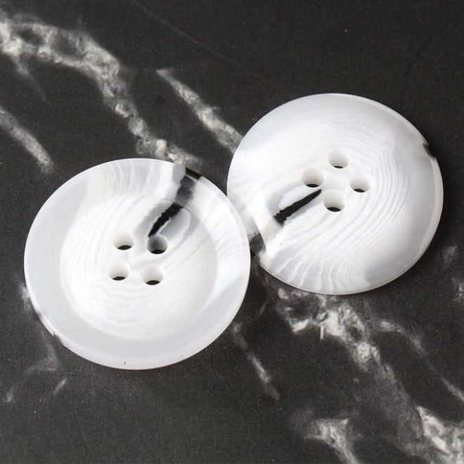 Buttons, Decorative Buttons, 10pcs Coat Windbreaker Resin Buttons Shirt Hand-Sewn Four-Eye Button Jacket Suit Decorative Button (Color : 10pcs S6, Size : 20mm) - Image 1