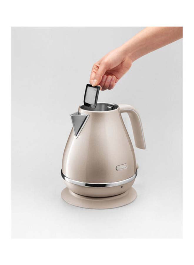 ديلونجي غلاية كهربائية أيكونا ميتاليكس 1.7 L 3000 W KBOT3001.BG بيج - Image 4