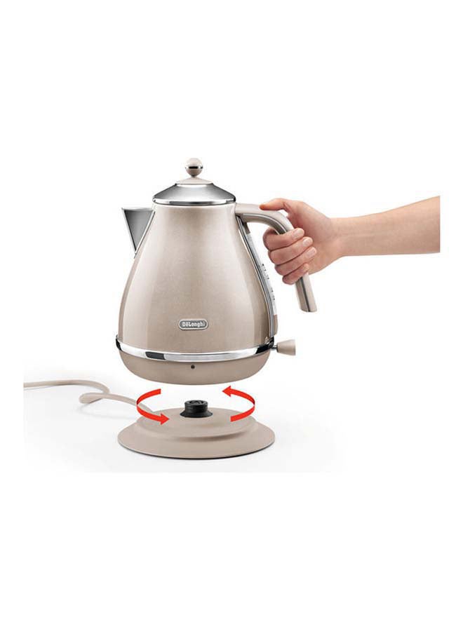 ديلونجي غلاية كهربائية أيكونا ميتاليكس 1.7 L 3000 W KBOT3001.BG بيج - Image 3
