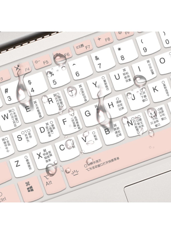 Generic - Suitable For Lenovo Thinkbook14 Keyboard Film Xiaoxin Pro14 Notebook Protection Air15 Computer 13 Wei 6p-Interface Form:Liquid Silicone [industrial Gray Color Matching Function Shortcut Keys] - Xiaoxin Pro16/YOGA 16s [2021-2024 Model] - Image 1