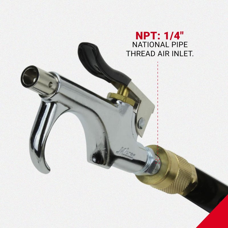 Milton (S-148) 1/4" NPT Lever Blow Gun - Rubber and Safety Tip Nozzles - Image 5