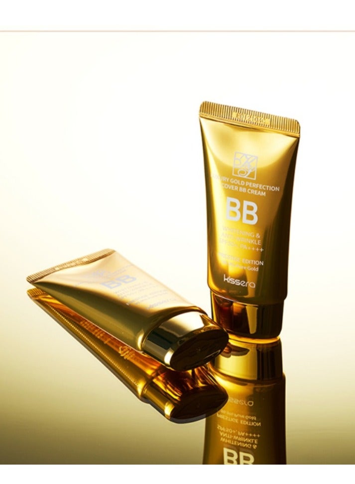 Kissera KISSERA Korean Product Luxury Gold Perfection Cover BB Cream- whitening and anti wrinkle cream (SPF50+ PA ++++) Prestige edition 99,9 pure gold 50ml. - Image 5