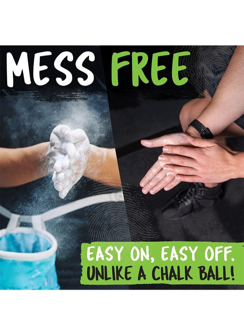 Aikanbo - Liquid Chalk，Gym Chalk， Lifting Chalk，Rock Climbing Chalk，Pole Grip，Chalk for Weightlifting Chalk，Workout Chalk，Liquid Chalk Weightlifting，Dry Hands Pole Grip（White Bottle，50ml） - Image 1