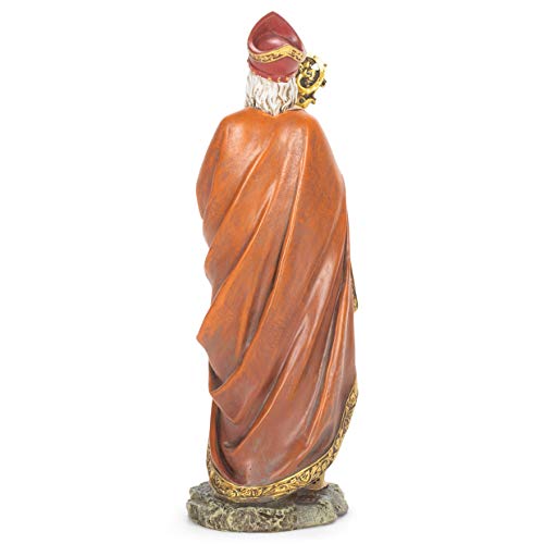 Roman Joseph's Studio by Roman, Renaissance Collection, 10.5" H ST Nicholas Figure, Home Décor, Devout Gift, Prayerful Inspiration (3x4x10) - Image 5